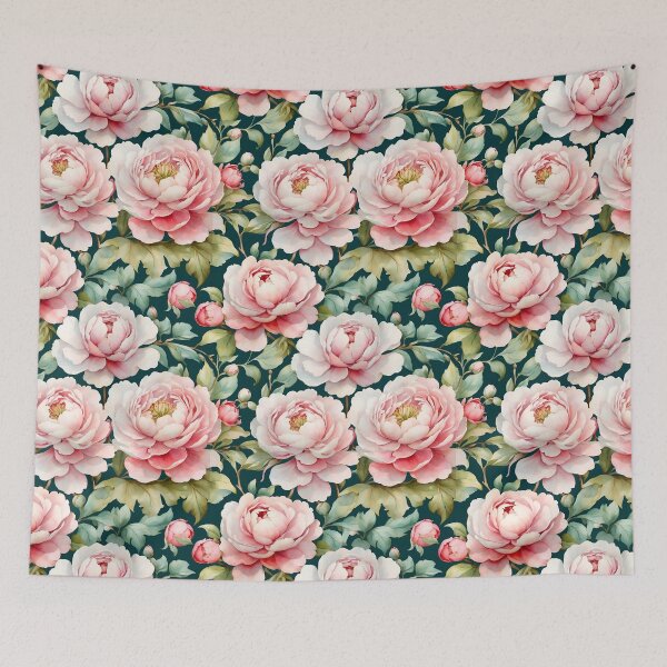 Item preview, Elegant Peony Watercolor Pattern designed and sold by Victoria Riabov.