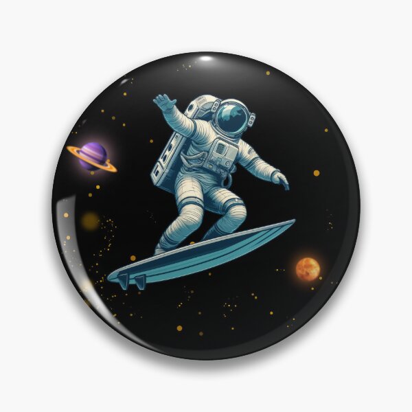 Item preview, Comic Astronaut Surfer Surfboard designed and sold by sbachstroem.