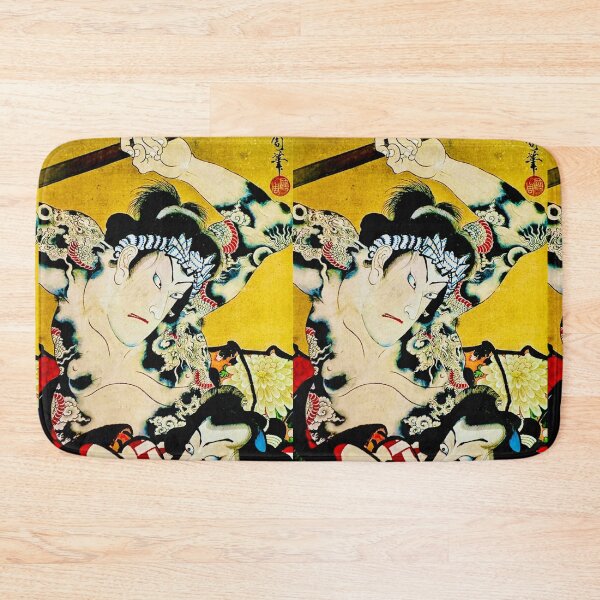 Item preview, Dragon Tattoo Ukiyo Front designed and sold by Daruma786.