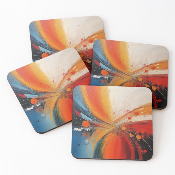 Item preview, Colorful Abstract Modern Art Painting Splatter designed and sold by CattlettArt.