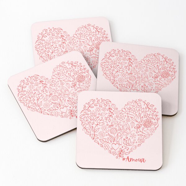 Item preview, Amour | Love | Floral Heart designed and sold by Chic-Fun.
