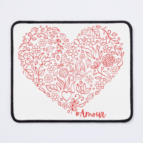 Item preview, Amour | Love | Floral Heart designed and sold by Chic-Fun.