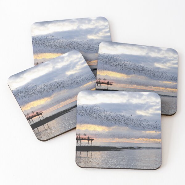 Item preview, Starling heading to roost beneath at Aberystwyth's Royal Pier designed and sold by GreyFeatherPhot.