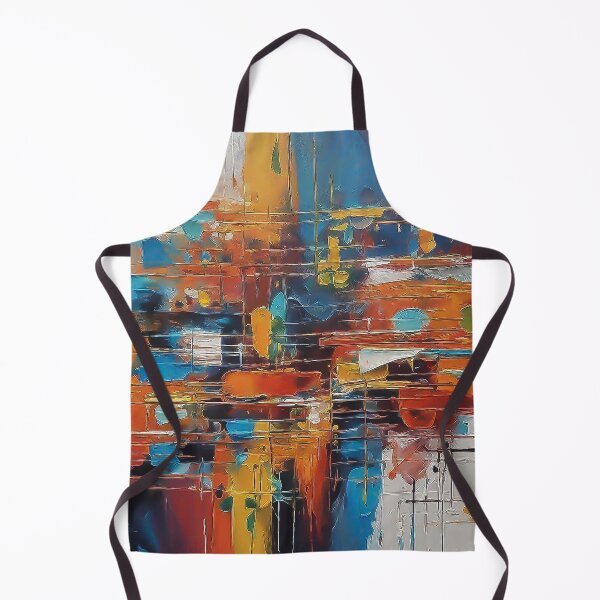 Item preview, Modern Art Painting Splatter Colorful Abstract  Thick Paint Brushstrokes designed and sold by CattlettArt.