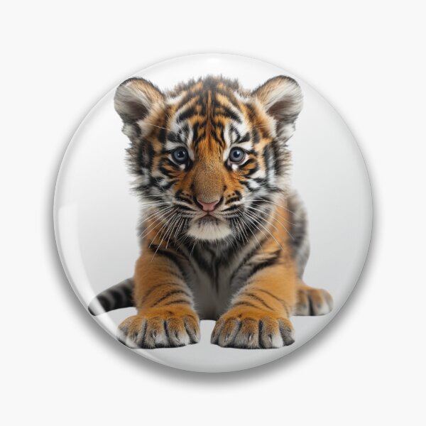 Item preview, Photorealistic Cute Baby Tiger Cub designed and sold by HollywoodInked.