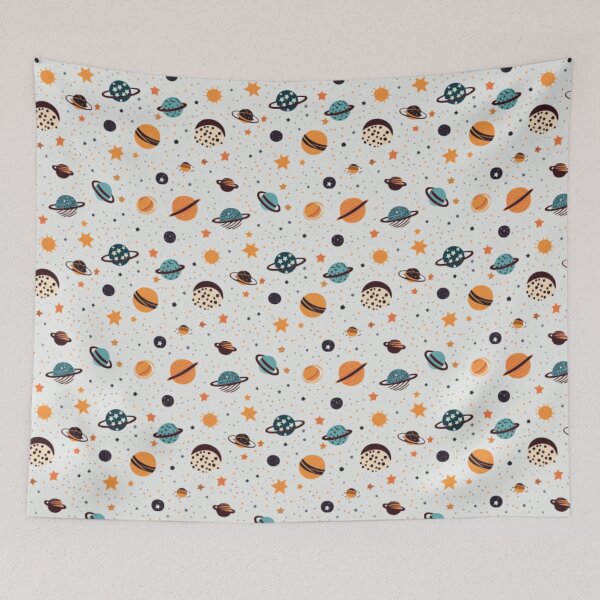 Item preview, Space Planets and Stars Pattern designed and sold by asbno19.