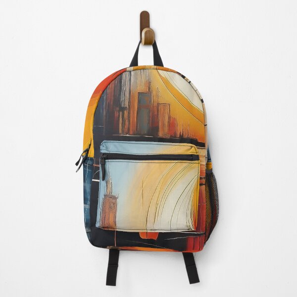 Item preview, Abstract City at Night Brush Reflections Expressive Fine Art designed and sold by CattlettArt.