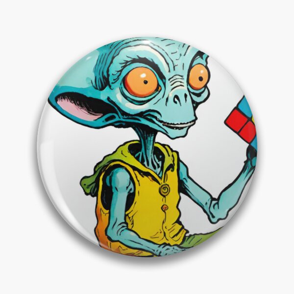 Item preview, Little Cartoon Alien with Rubik’s Cube designed and sold by GrizzlyCollective.