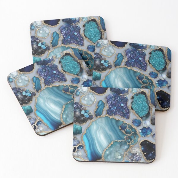 Item preview, Blue Ocean Geode designed and sold by Sanskrati.