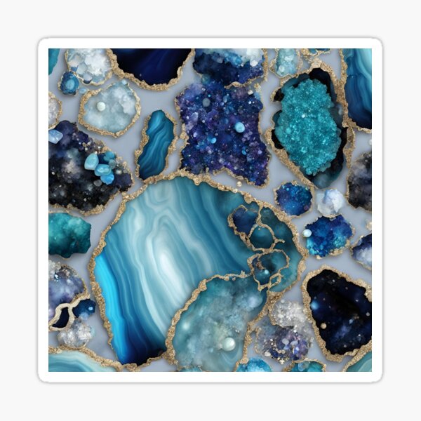 Item preview, Blue Ocean Geode designed and sold by Sanskrati.