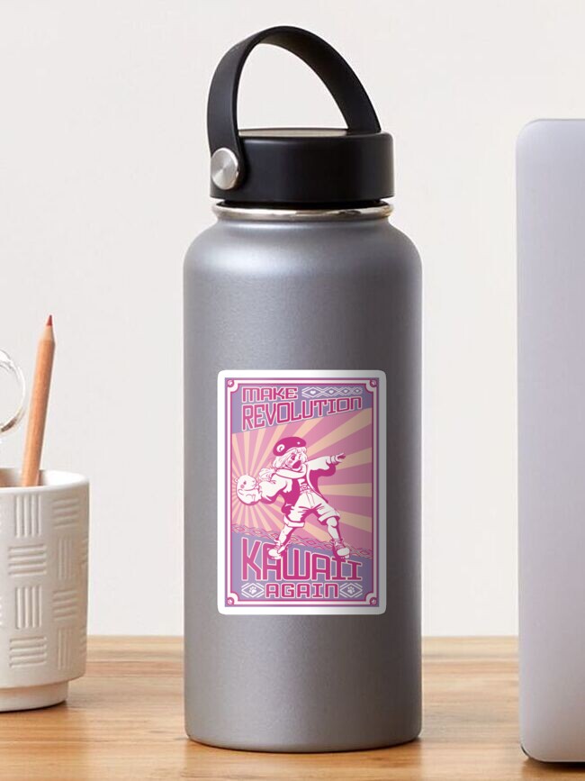 Thumbnail 1 of 3, Sticker, Make Revolution Kawaii Again! designed and sold by piratadandi.
