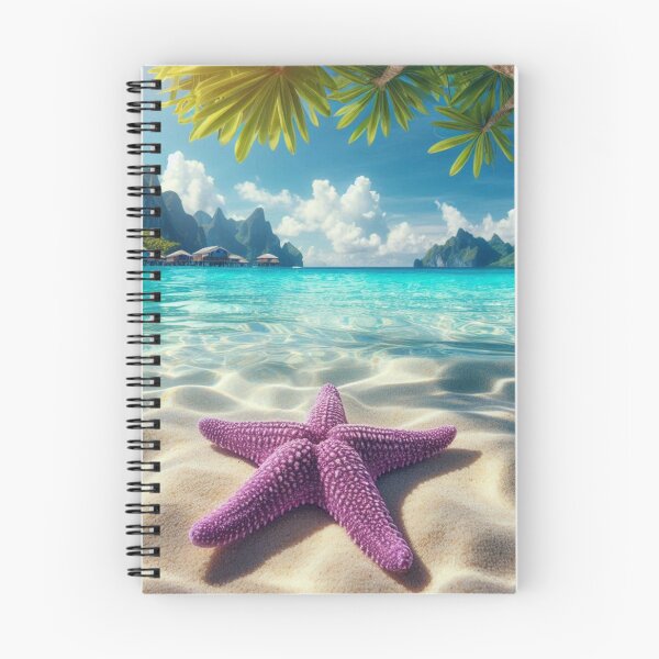 Item preview, Purple Starfish on Tropical Beach designed and sold by SeaStarAlex.