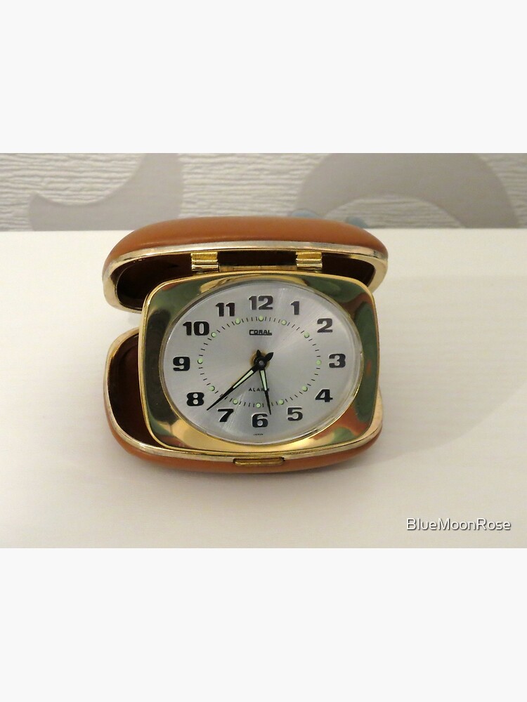 "To Tick Or Not To Tick? Vintage Travel Clock" Poster by BlueMoonRose