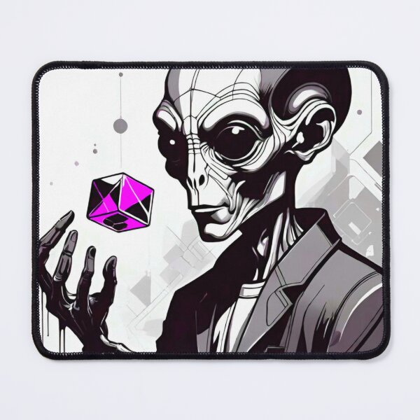 Item preview, Alien Telepathically Hovering a Glowing Cube designed and sold by GrizzlyCollective.
