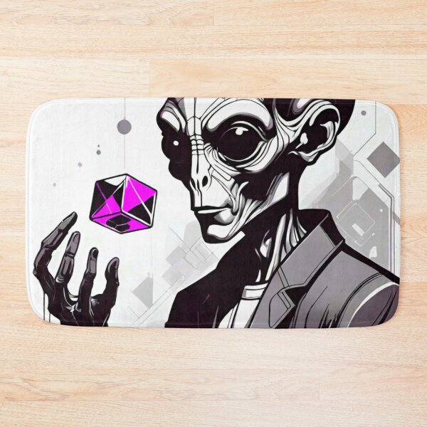 Item preview, Alien Telepathically Hovering a Glowing Cube designed and sold by GrizzlyCollective.