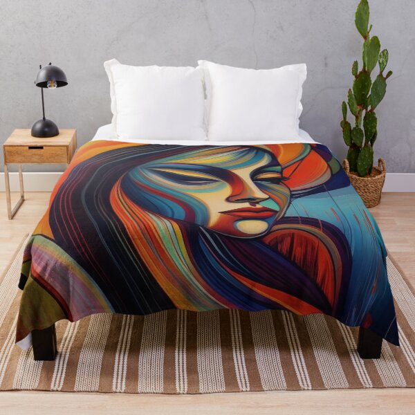 Item preview, Cool Portrait of Girl Abstract and Modern Street Art designed and sold by CattlettArt.