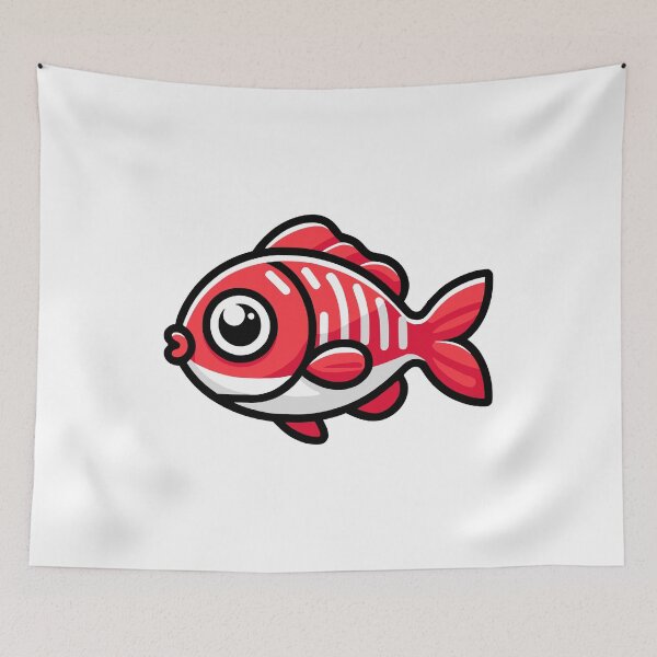 Item preview, Cute Red Snapper Cartoon! designed and sold by PMCreative.