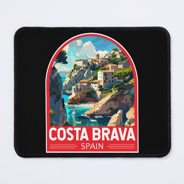 Item preview, Costa Brava Spain Travel Art Emblem designed and sold by KrisSidDesigns.