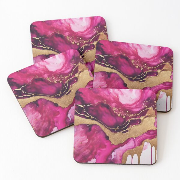 Item preview, deep pink and gold design designed and sold by Sanskrati.