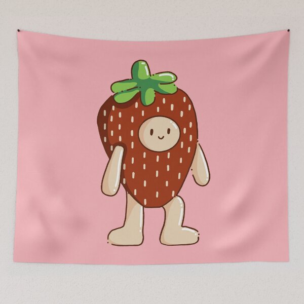 Item preview, Strawberry Guy in Pink/Red designed and sold by InkyDoodleDoo.