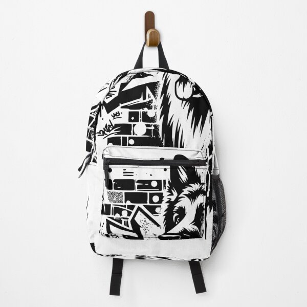 Item preview, Street Art Black and White German Shepherd Image designed and sold by InsanseCreation.