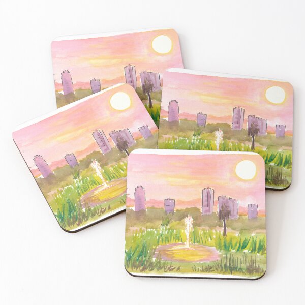 Item preview, St Petersburg Florida Skyline with Fountain designed and sold by artshop77.