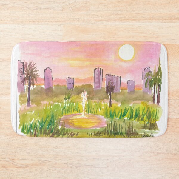 Item preview, St Petersburg Florida Skyline with Fountain designed and sold by artshop77.