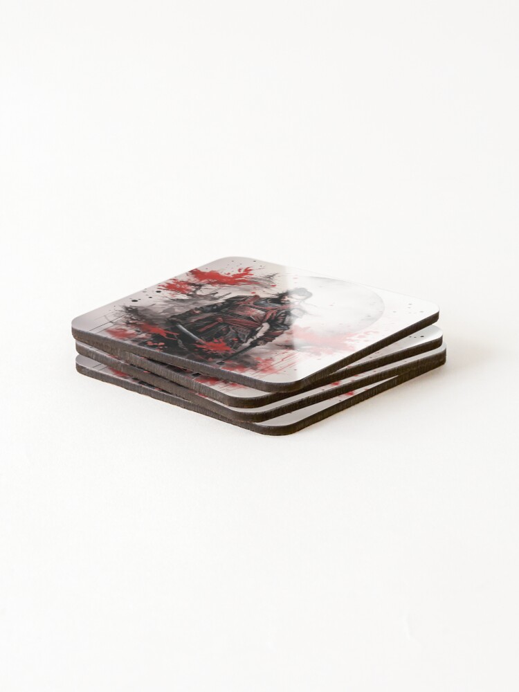Thumbnail 4 of 5, Coasters (Set of 4), Samurai designed and sold by Rtymer.