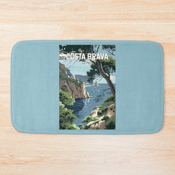 Item preview, Costa Brava Spain Travel Art Vintage designed and sold by KrisSidDesigns.
