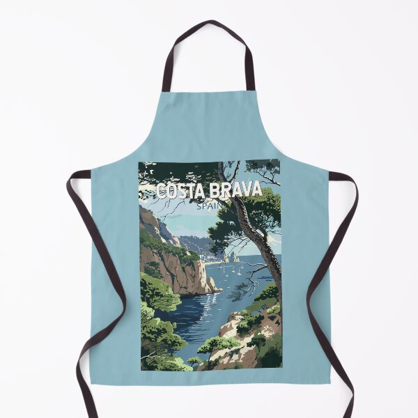 Item preview, Costa Brava Spain Travel Art Vintage designed and sold by KrisSidDesigns.