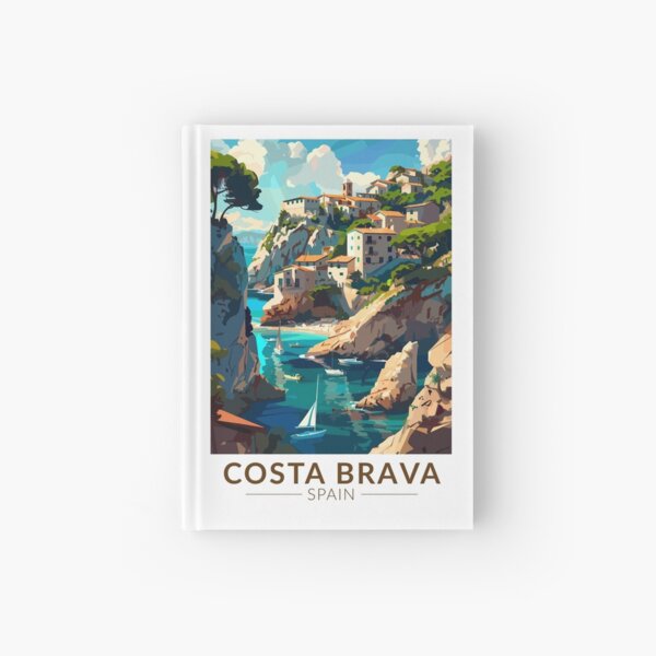 Item preview, Costa Brava Spain Catalonia Travel Art Vintage designed and sold by KrisSidDesigns.