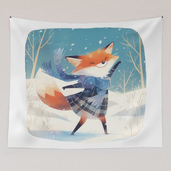 Item preview, Fox dancing in the forest designed and sold by JoyfulNat.