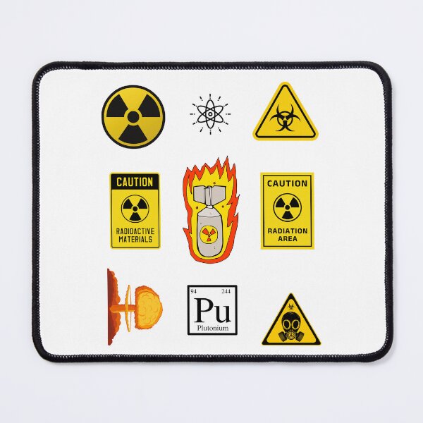 Item preview, NUCLEAR ATOMIC BOMB HAZARD Sticker Pack designed and sold by RaRuDesign.