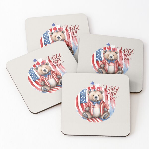 Item preview, Wild and Free Bear for Freedom Patriotic American Animal designed and sold by dcohea.