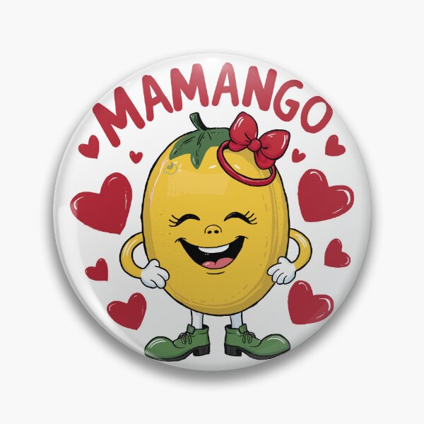 Artikelvorschau, Mamango, süßer Mango-Charakter entworfen und verkauft von Quirky Shirts.