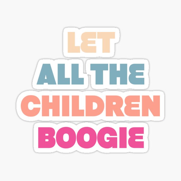 Children Boogie - David Bowie Inspired Shirts Sticker