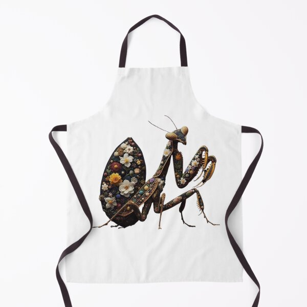 Item preview, Floral Mosaic Praying Mantis - Unique Nature-Inspired Artwork designed and sold by MiszungART.