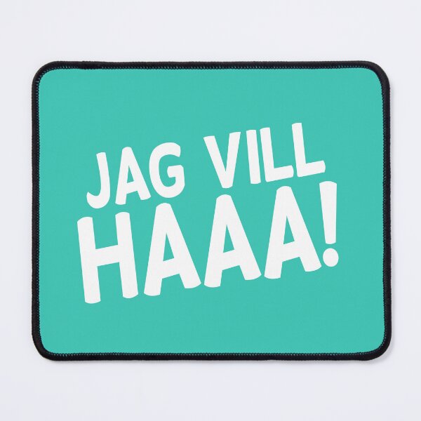 Item preview, Ja vill haaa! (vit text) designed and sold by knappidesign.
