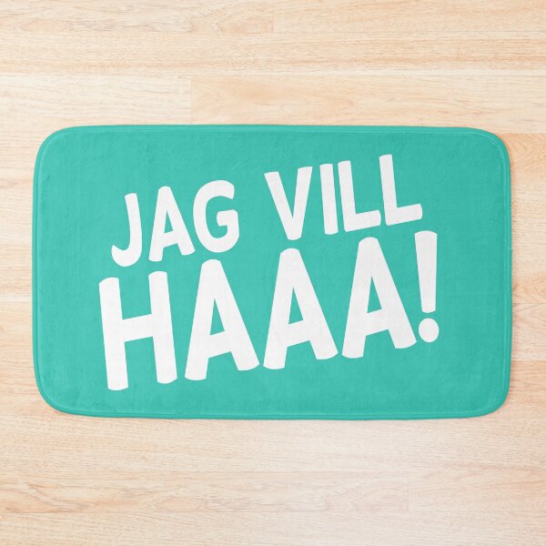 Item preview, Ja vill haaa! (vit text) designed and sold by knappidesign.