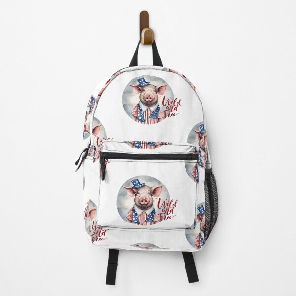 Item preview, Wild and Free Patriotic Pig Swine Independence designed and sold by dcohea.