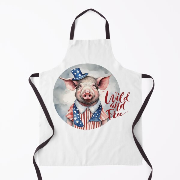 Item preview, Wild and Free Patriotic Pig Swine Independence designed and sold by dcohea.