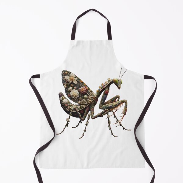 Item preview, Floral Praying Mantis Artwork - Unique Nature-Inspired Redbubble Design designed and sold by MiszungART.