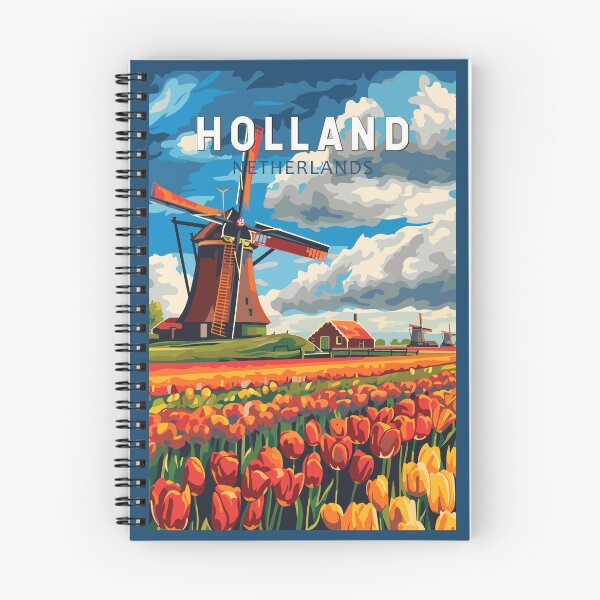 Aperçu de l'œuvre Hollande Pays-Bas Voyage Art Vintage créée et vendue par KrisSidDesigns.