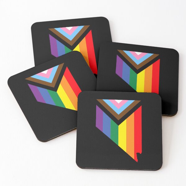 Item preview, Nevada Progress Pride Flag - LGBTQ Rainbow Flag designed and sold by shaggylocks.