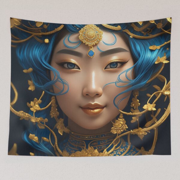 Item preview, Asian Goddess Portrait n°4 designed and sold by Grafik-Ai-Art.
