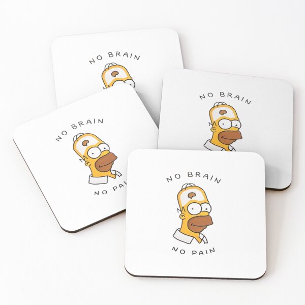 Item preview, No Brain No Pain designed and sold by Sticker Store.