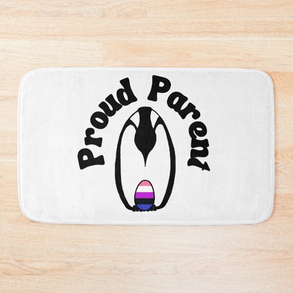 Item preview, Proud Parent Genderfluid Pride Penguin designed and sold by Kristi Brooks.