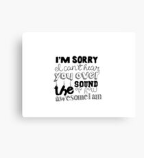 Awesome Canvas Print