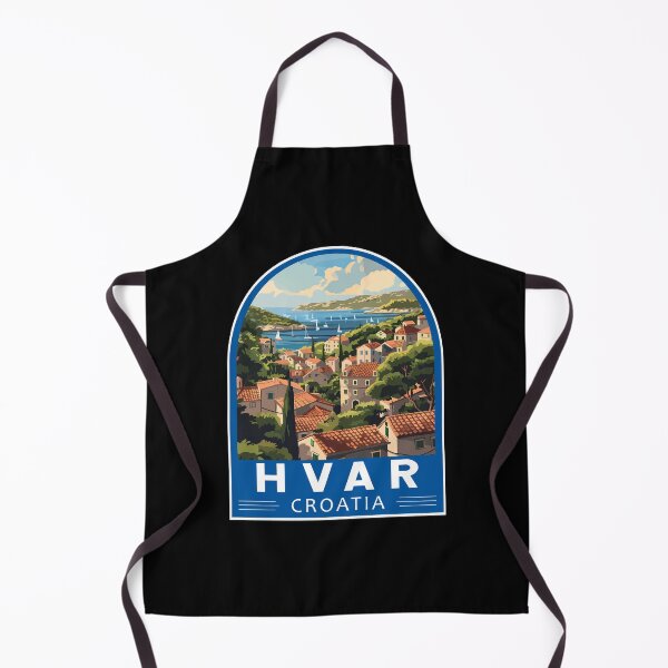 Item preview, Hvar Croatia Travel Art Emblem designed and sold by KrisSidDesigns.