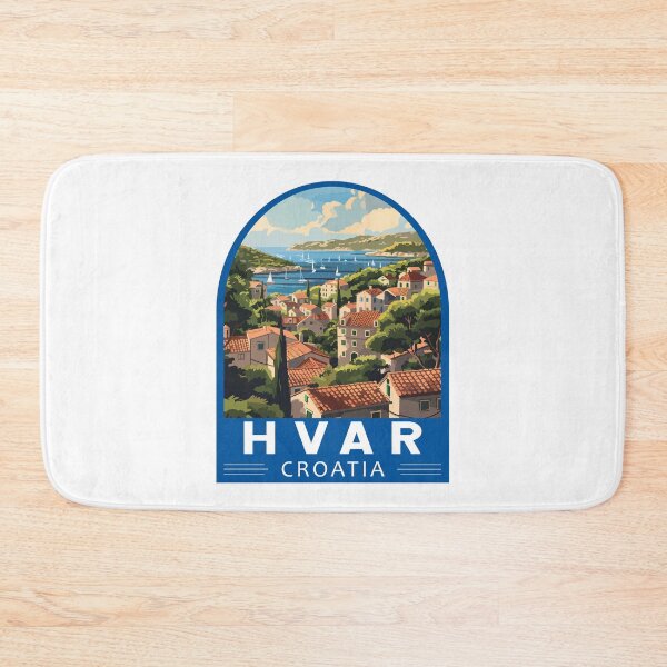 Item preview, Hvar Croatia Travel Art Emblem designed and sold by KrisSidDesigns.